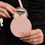 オリジナルデザインセット - 取り外し可能なワイヤレス充電クロスボディウォレット電話ケースラウンドポーチセット