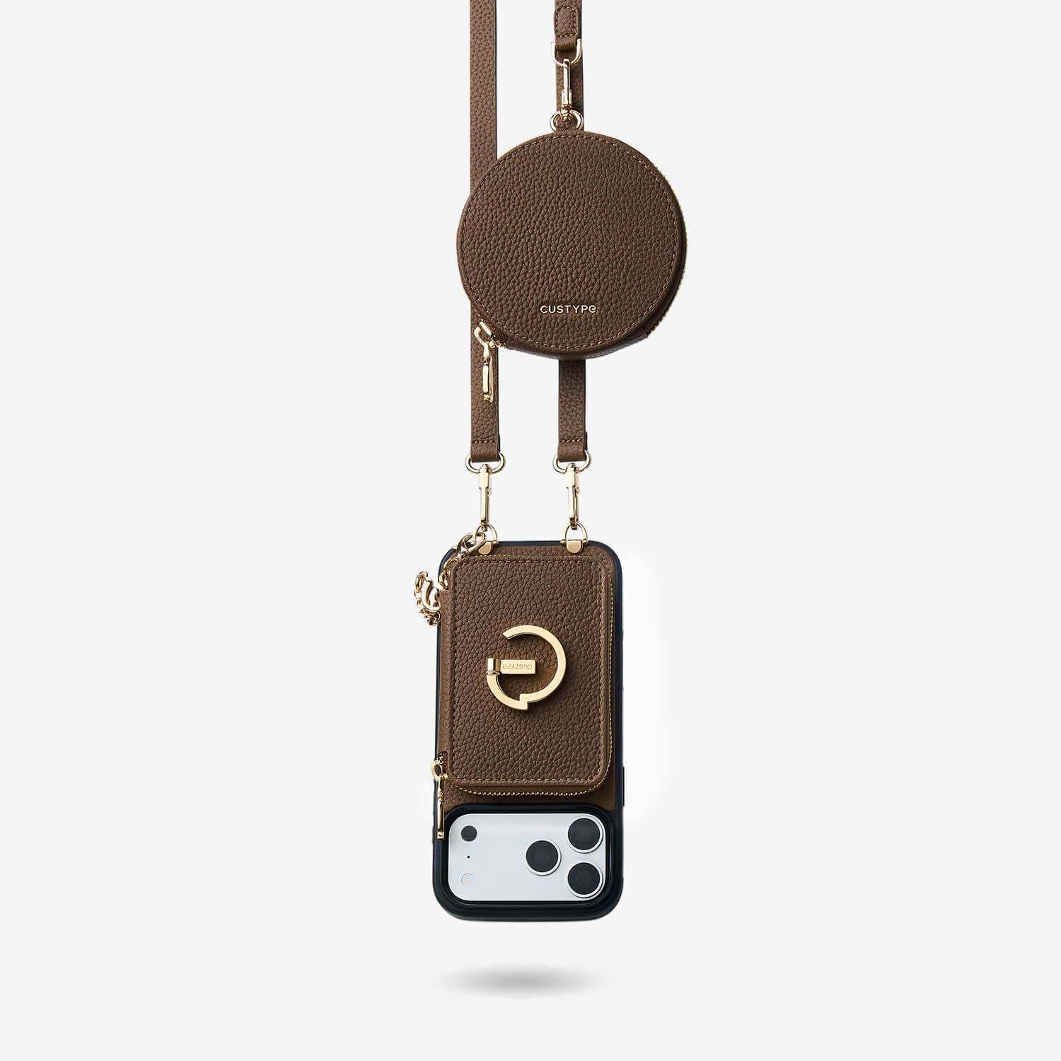 iPhone 18 Pro Max Crossbody Case - 摩卡