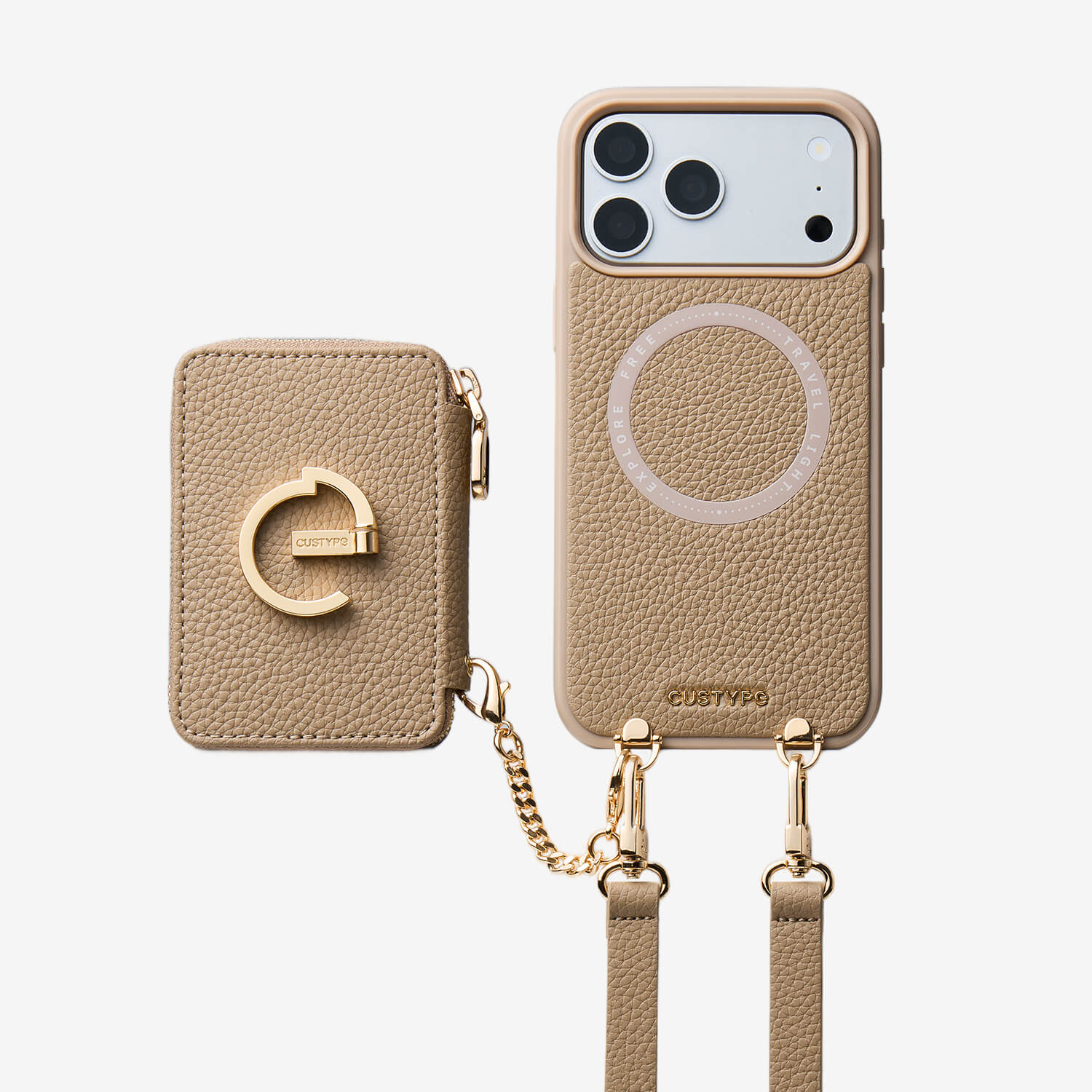 Original Design Set- Detachable Magsafe Crossbody Wallet Phone Case Set For Travel