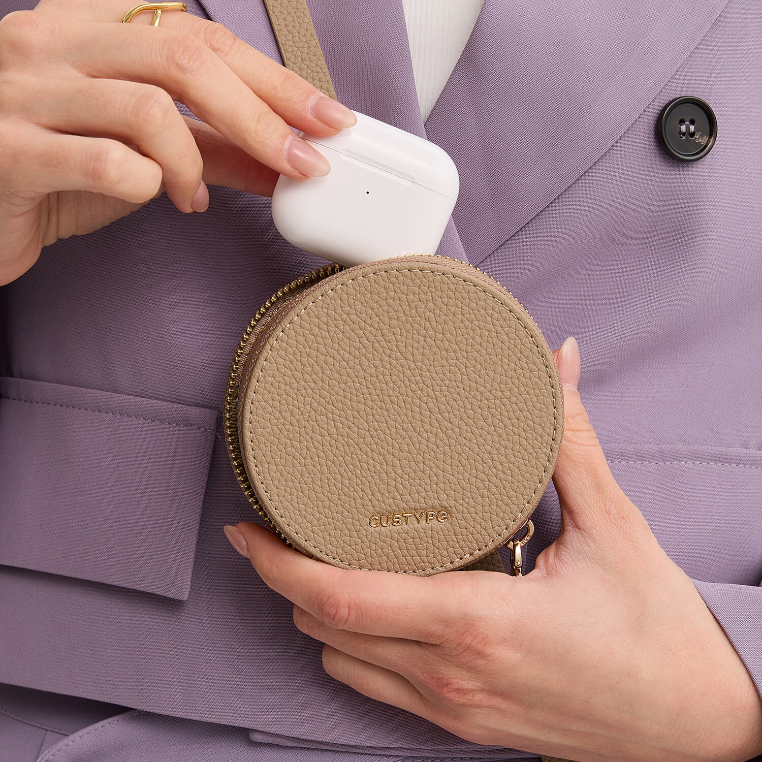 モランディ グレースキット - ストラップ＆スタンド付き取り外し可能なウォレットフォンケース