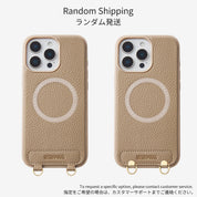 オリジナルデザインセット - 取り外し可能なワイヤレス充電クロスボディウォレット電話ケースラウンドポーチセット