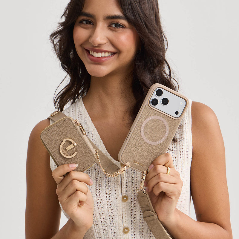 Roam Kit- Detachable Wallet Phone Case with Wide Strap