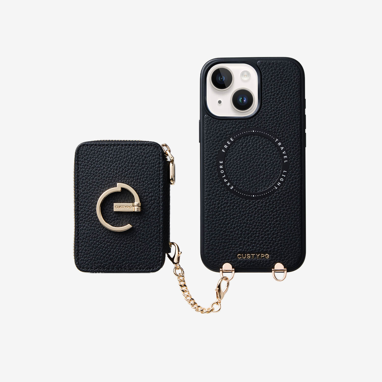 Original Design Set- Detachable Wallet Phone Case with Wireless Charging Card Holder and Wireless Charging-Mobile Phone Cases-Custype