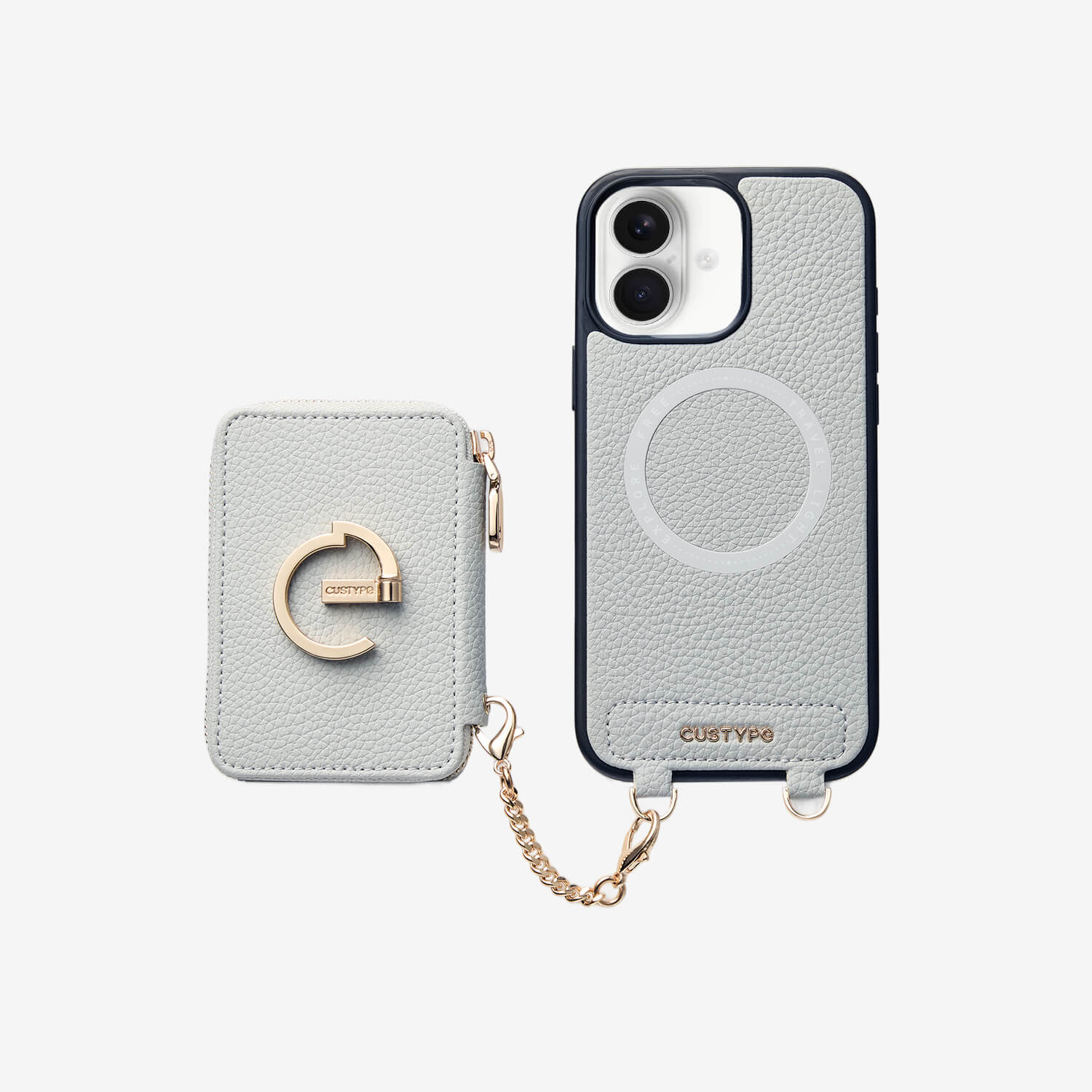 Original Design Set- Detachable Wallet Phone Case with Wireless Charging Card Holder and Wireless Charging-Custype