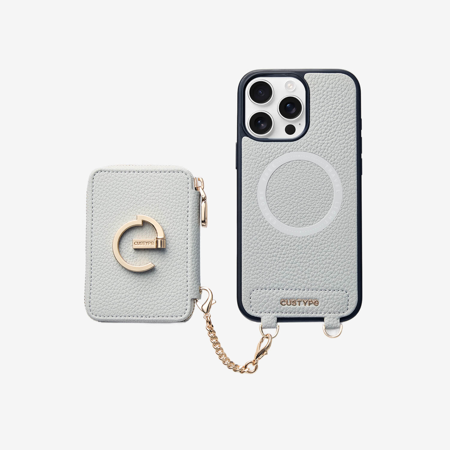 Original Design Set- Detachable Wallet Phone Case with Wireless Charging Card Holder and Wireless Charging-Custype