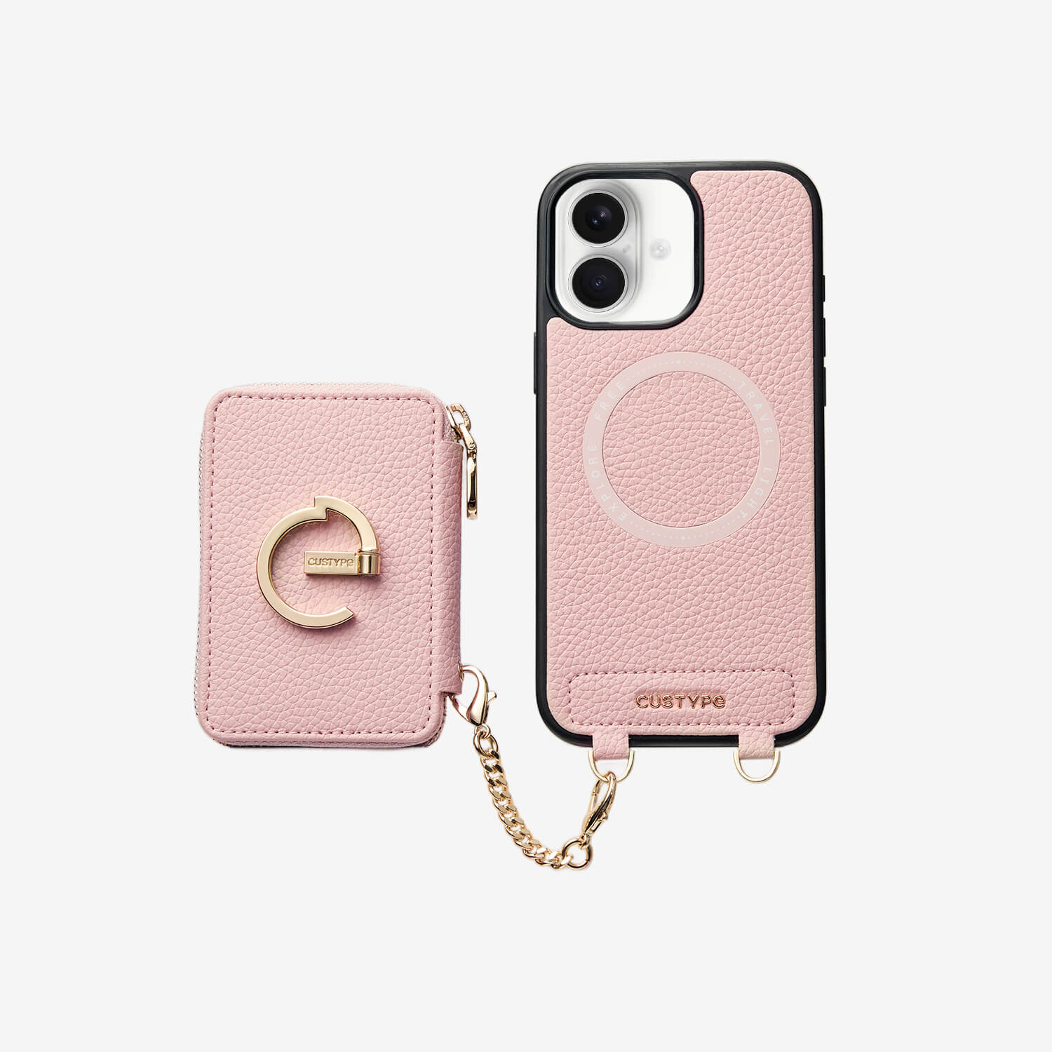 Original Design Set- Detachable Wallet Phone Case with Wireless Charging Card Holder and Wireless Charging-Custype