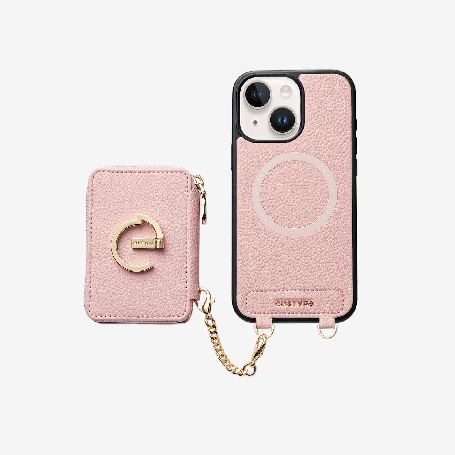 Original Design Set- Detachable Wallet Phone Case with Wireless Charging Card Holder and Wireless Charging-Custype