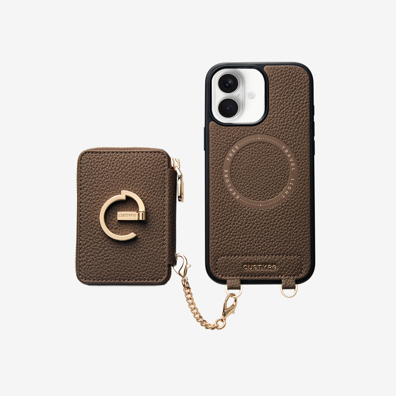 Original Design Set- Detachable Wallet Phone Case with Wireless Charging Card Holder and Wireless Charging-Custype