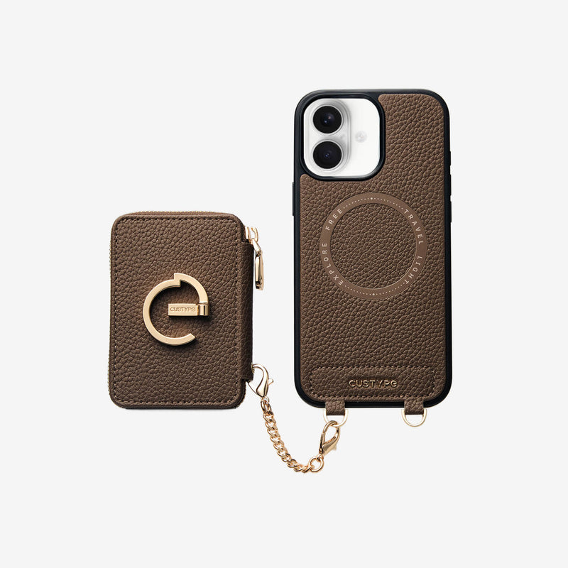 Original Design Set- Detachable Wallet Phone Case with Wireless Charging Card Holder and Wireless Charging-Custype