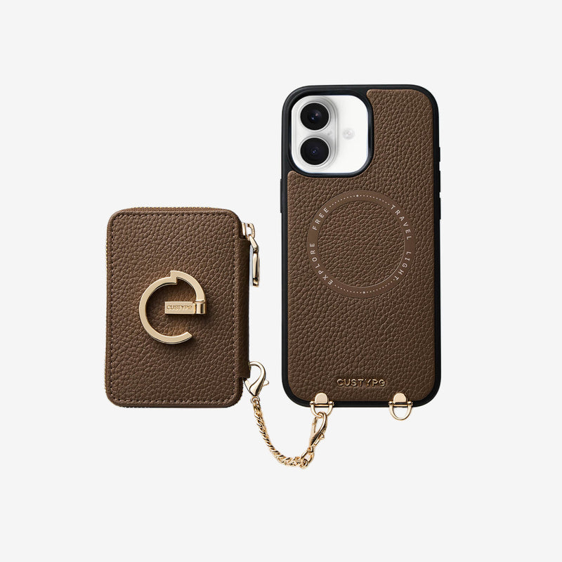 Original Design Set- Detachable Wallet Phone Case with Wireless Charging Card Holder and Wireless Charging-Mobile Phone Cases-Custype