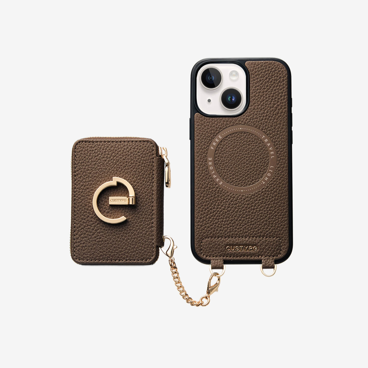 Original Design Set- Detachable Wallet Phone Case with Wireless Charging Card Holder and Wireless Charging-Custype