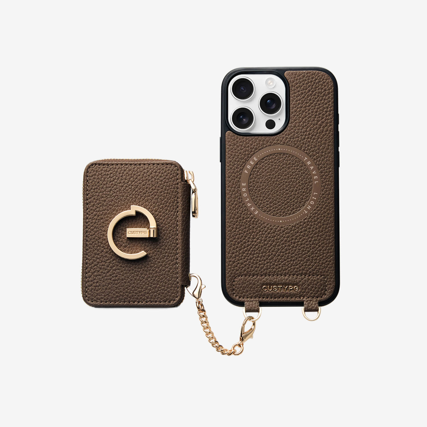 Original Design Set- Detachable Wallet Phone Case with Wireless Charging Card Holder and Wireless Charging-Custype