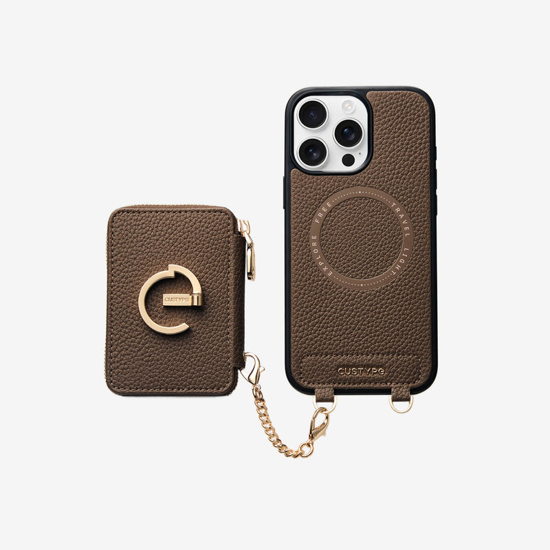 Original Design Set- Detachable Wallet Phone Case with Wireless Charging Card Holder and Wireless Charging-Custype