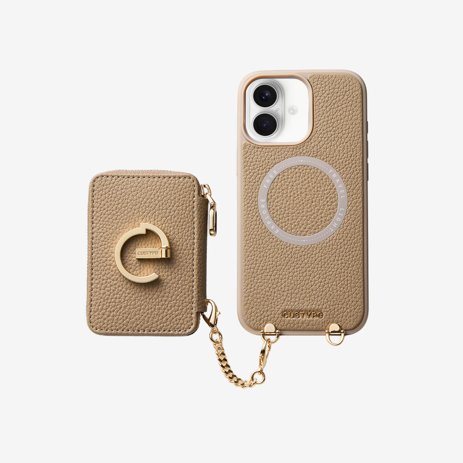 Original Design Set- Detachable Wallet Phone Case with Wireless Charging Card Holder and Wireless Charging-Mobile Phone Cases-Custype