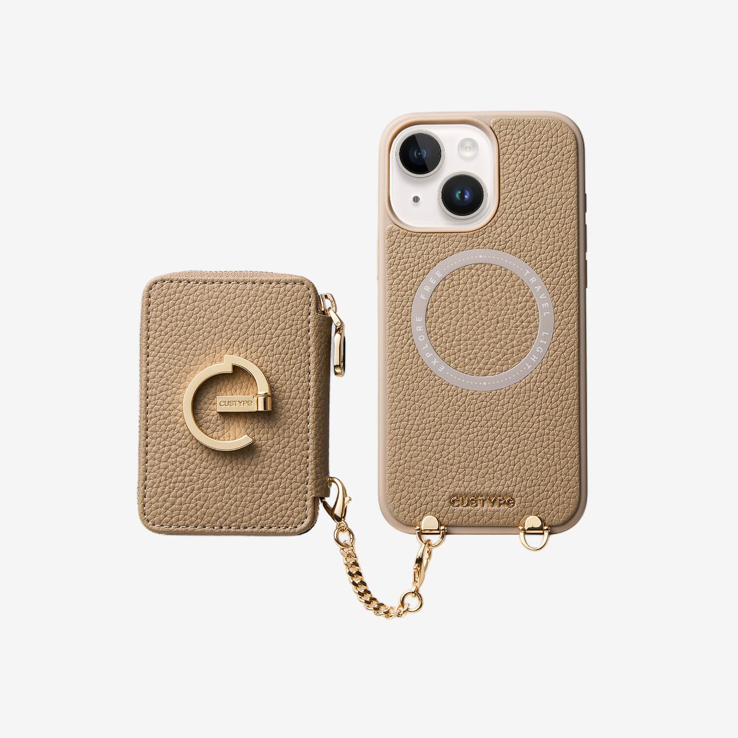 Original Design Set- Detachable Wallet Phone Case with Wireless Charging Card Holder and Wireless Charging-Mobile Phone Cases-Custype