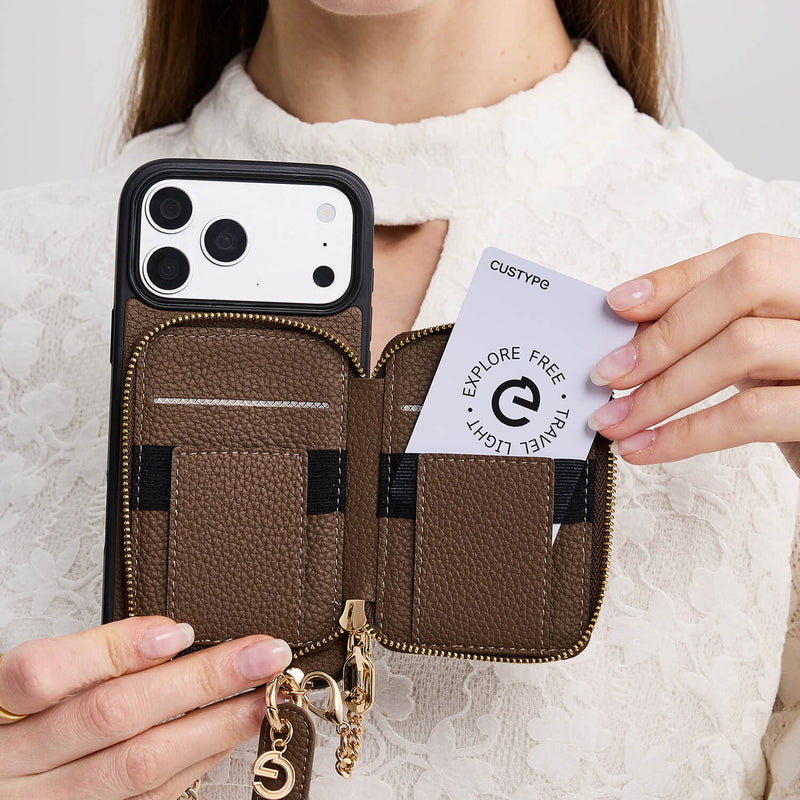 Personalised Style Kit- Detachable Wallet Phone Case with Wrist Strap & Grip-Mobile Phone Cases-Custype