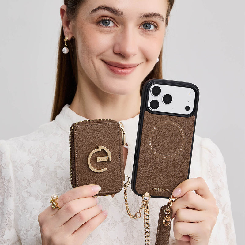 Personalised Style Kit- Detachable Wallet Phone Case with Wrist Strap & Grip-Mobile Phone Cases-Custype