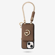 Personalised Style Kit- Detachable Wallet Phone Case with Wrist Strap & Grip - iPhone 15 Plus-Mobile Phone Cases-Custype
