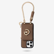 Personalised Style Kit- Detachable Wallet Phone Case with Wrist Strap & Grip - iPhone 15 Pro-Mobile Phone Cases-Custype