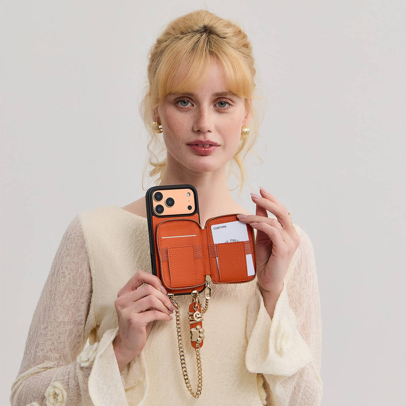 Personalised Style Kit- Detachable Wallet Phone Case with Wrist Strap & Grip-Mobile Phone Cases-Custype