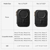 Crocodile Design Set- Detachable Zipper E-stand Wallet-Mobile Phone Accessories-ZIPPER & WALLET