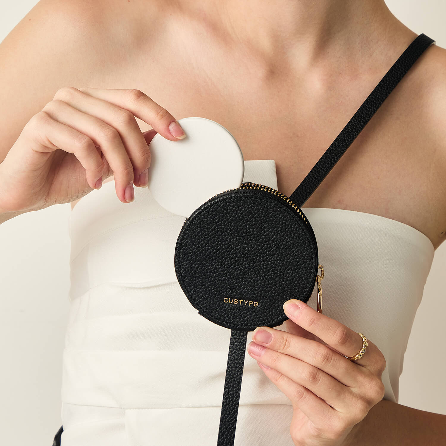 Original Design Set- Detachable Wireless Charging Crossbody Square Stand Wallet Phone Case Round Pouch Set-Mobile Phone Cases-DETACHABLE WALLET & ROUND POUCH