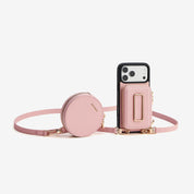 Original Design Set- Detachable Wireless Charging Crossbody Square Stand Wallet Phone Case Round Pouch Set