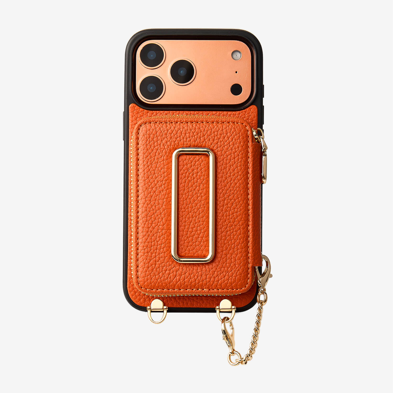 Wireless Charging Square Stand Wallet Phone Case Round Pouch Set