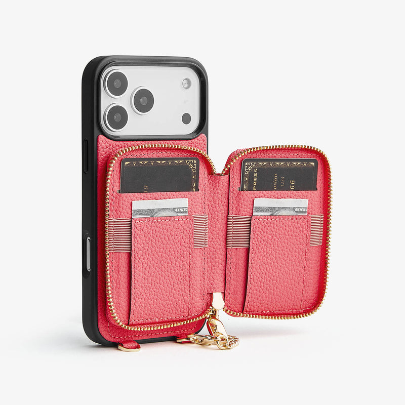 Wireless Charger Iphone Case With Airpods Charger Peach Pink