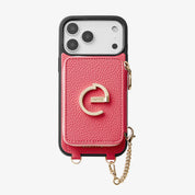 phone case with chain pink
