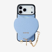 Heart Design Kit- Detachable Wireless Charging Crossbody Wallet Phone Case Pouch Set