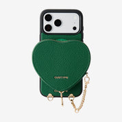 Heart Design Kit- Detachable Wireless Charging Crossbody Wallet Phone Case Pouch Set