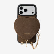 Heart Design Kit- Detachable Wireless Charging Crossbody Wallet Phone Case Pouch Set