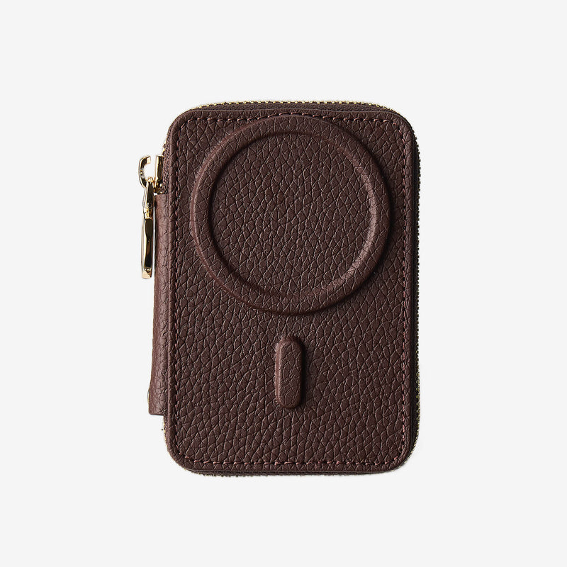 Brown card holder for storage