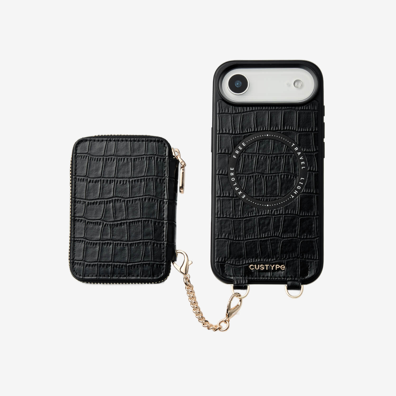 Crocodile Craft Set- Detachable Wireless Charging Wallet Phone Case