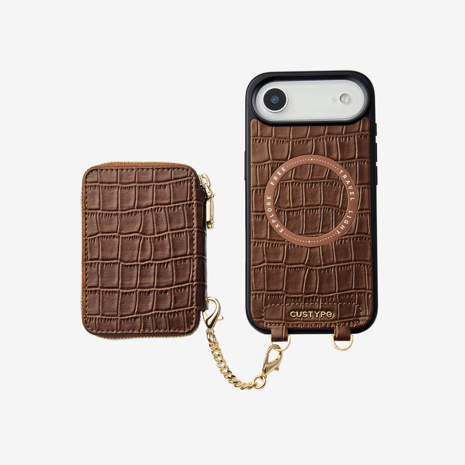 Crocodile Craft Set- Detachable Wireless Charging Wallet Phone Case