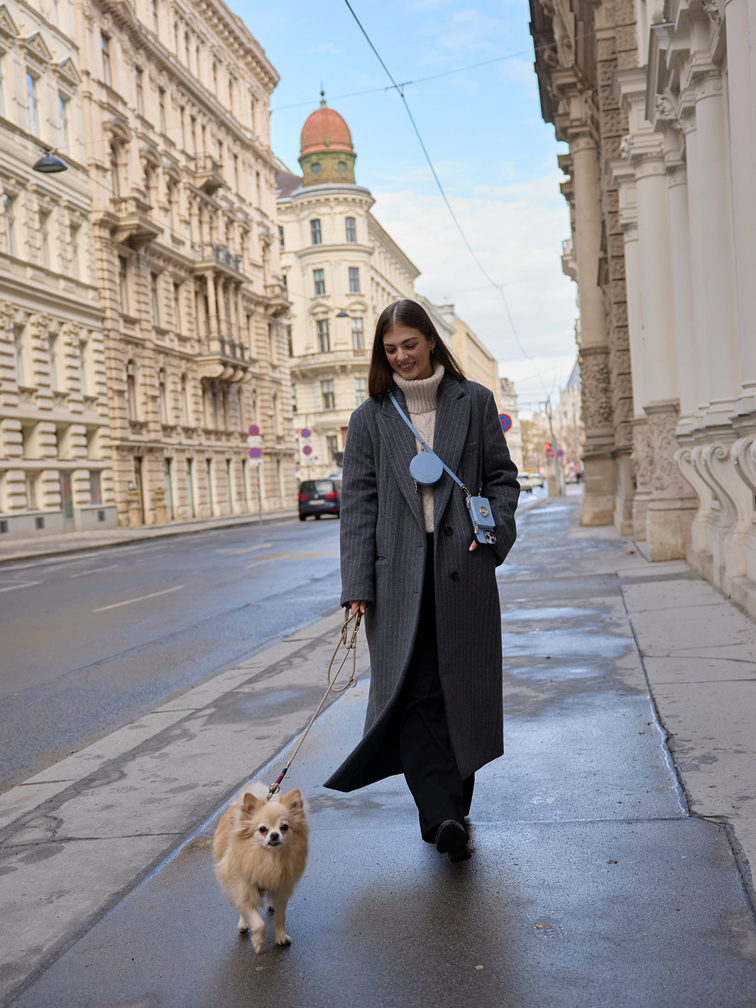 blue crossbody phone case With Card Holder