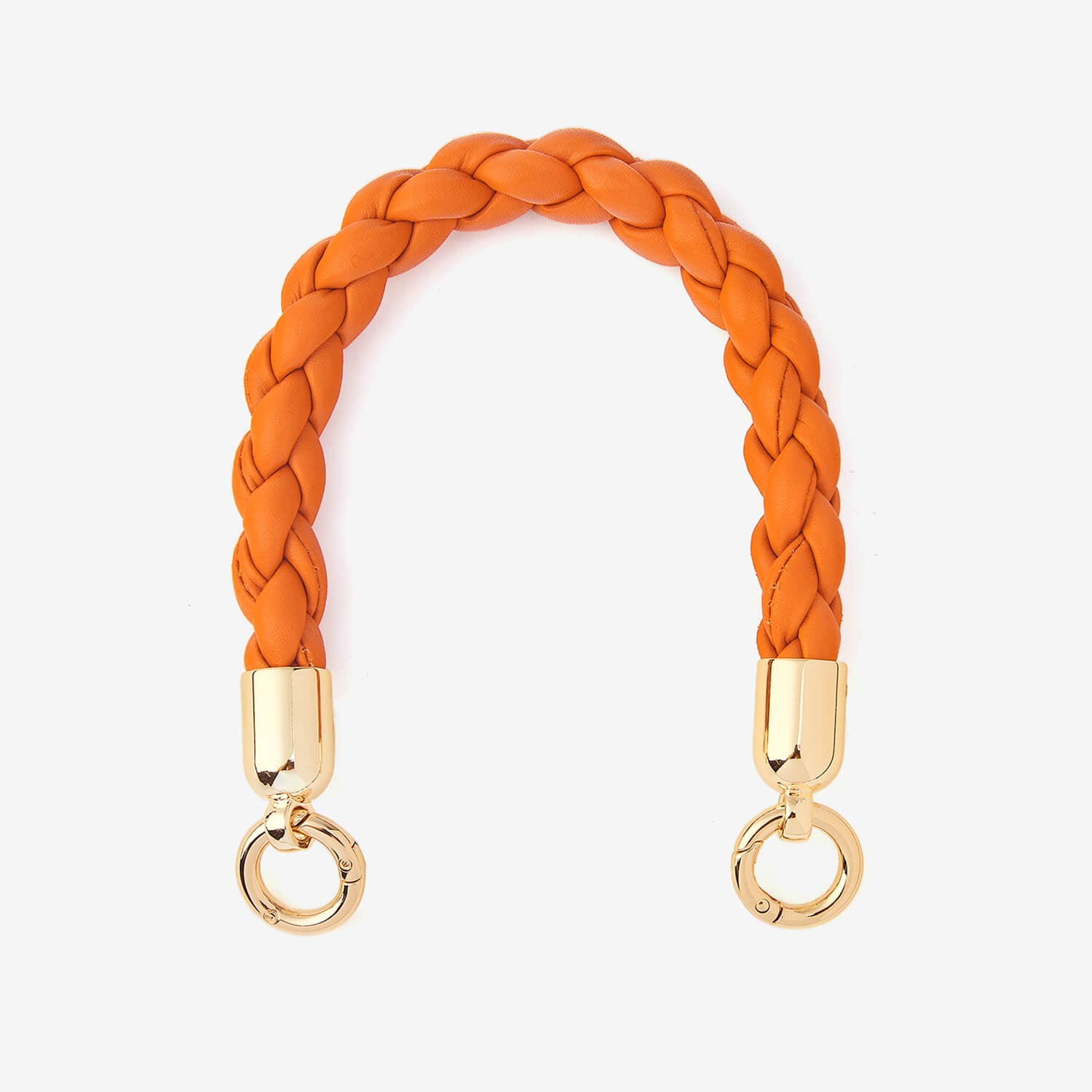 ダブルリング編み込み携帯ケース リストストラップ