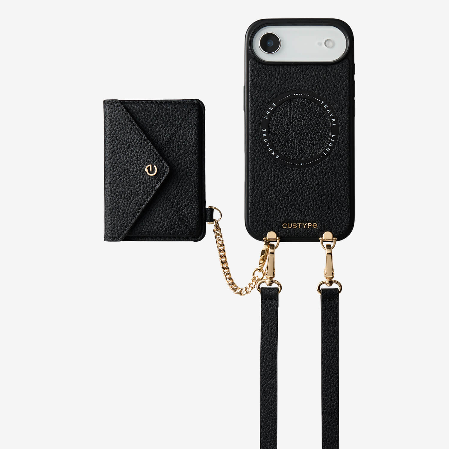 Envelope Design- MagSafe Case with Slim Wallet & Crossbody Strap