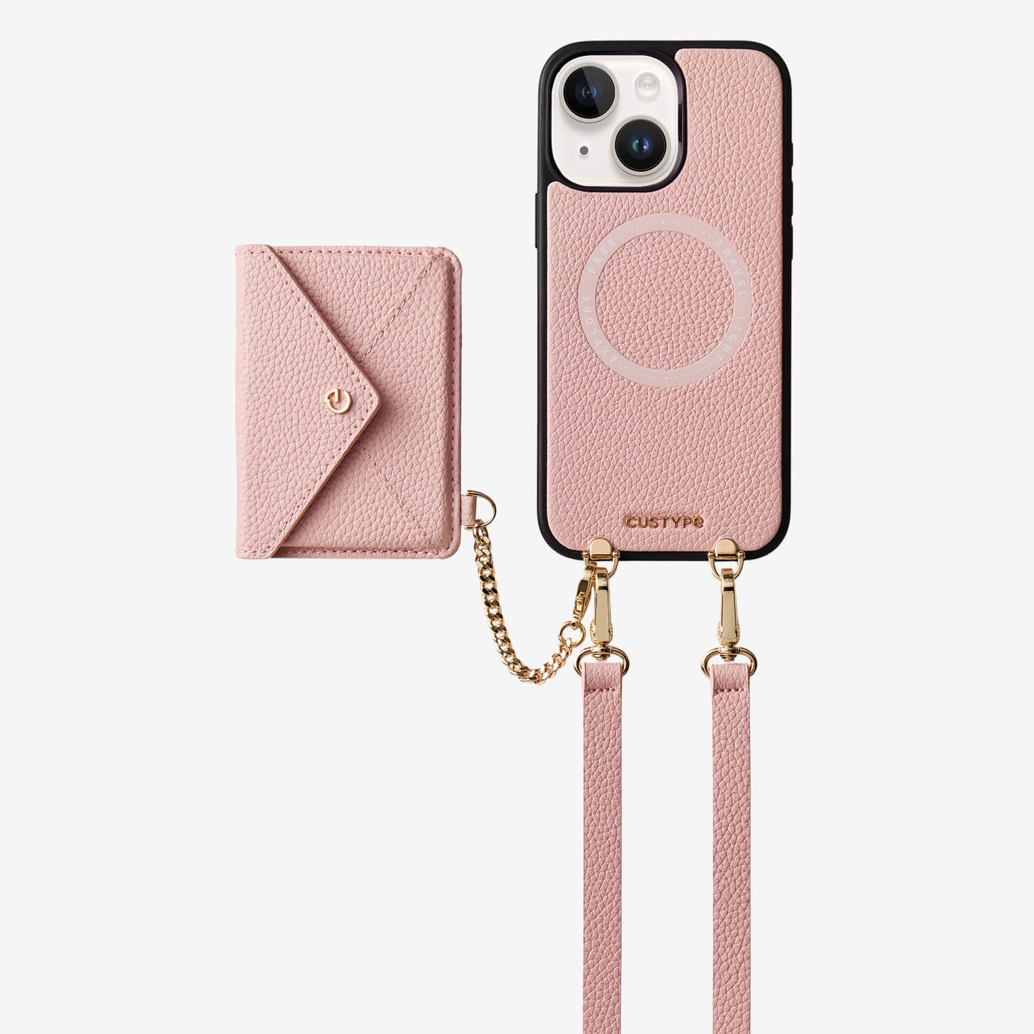 Envelope Design- MagSafe Case with Slim Wallet & Crossbody Strap
