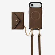 Envelope Design- MagSafe Case with Slim Wallet & Crossbody Strap