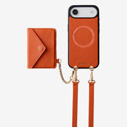 Envelope Design- MagSafe Case with Slim Wallet & Crossbody Strap