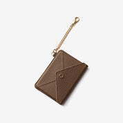 Mocha envelope magnetic card holder designed for cards and cash during travel and daily use