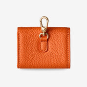 Premium orange AirPods storage pouch for everyday organization