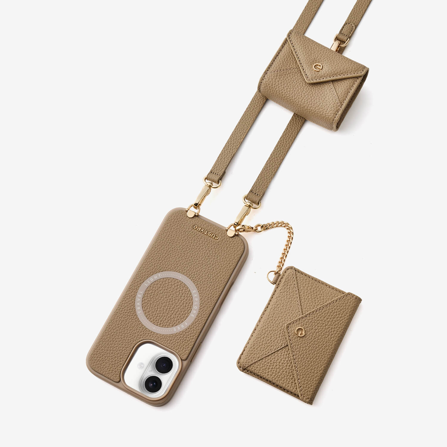 iPhone 18 MagSafe crossbody wallet case with envelope-inspired design for shopping, walking and daily carry