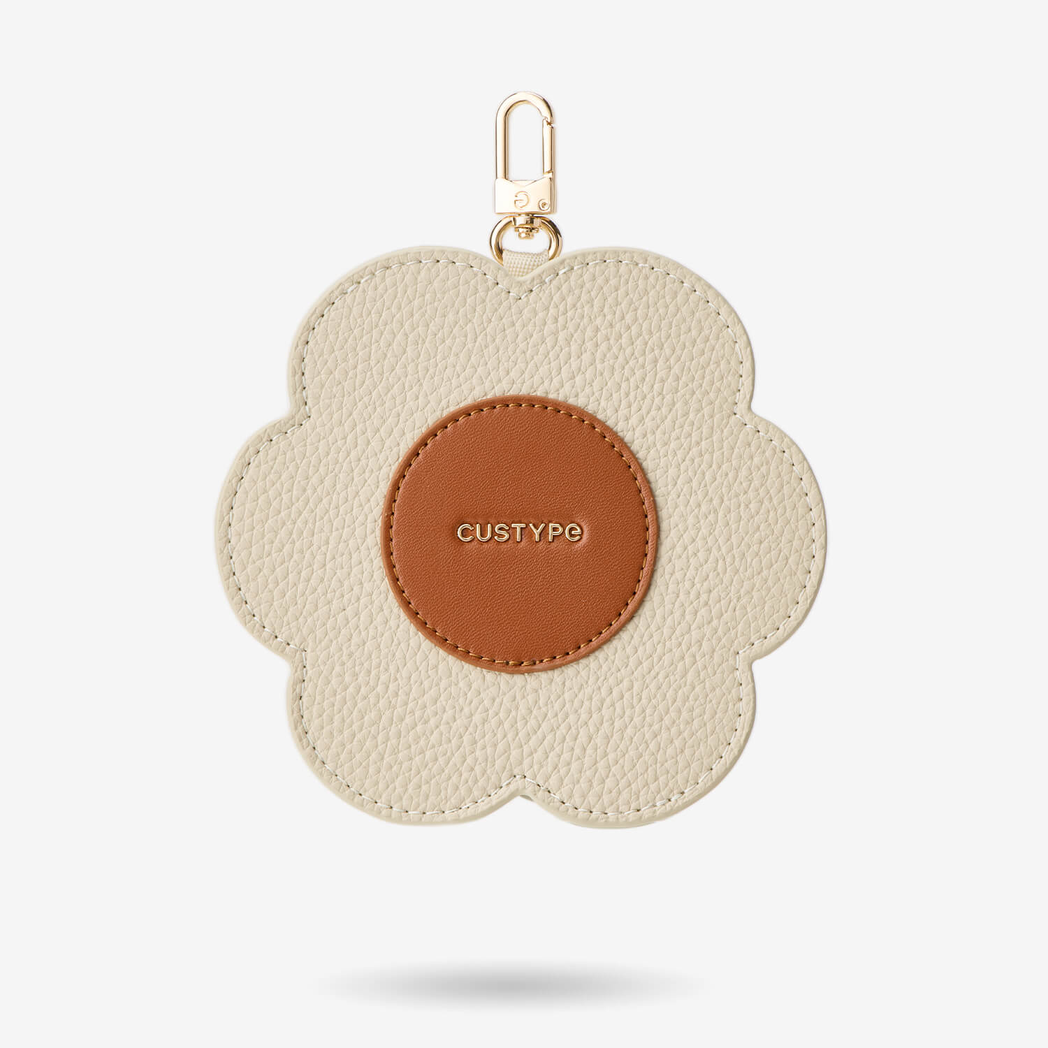 beige flower airpods case for crossbody phone case