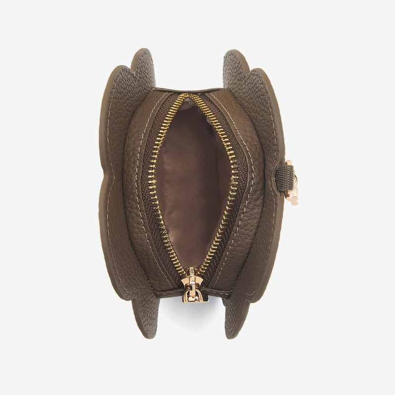 mocha flower airpods case for crossbody phone case