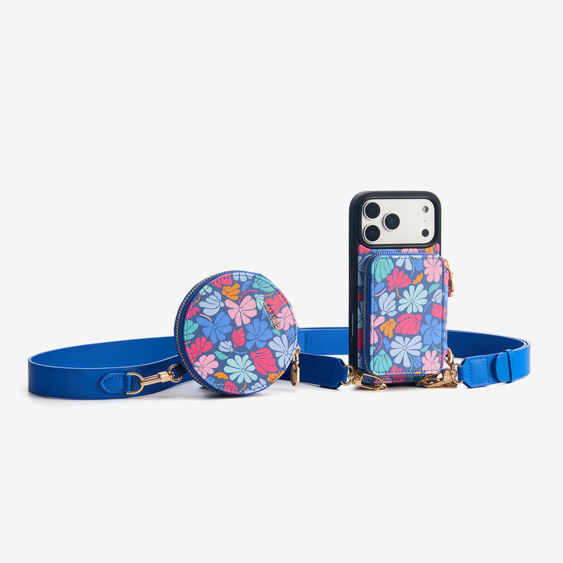 Gale Switzer -ブルームテーマ マグネット付きウォレット クロスボディ iPhoneケース