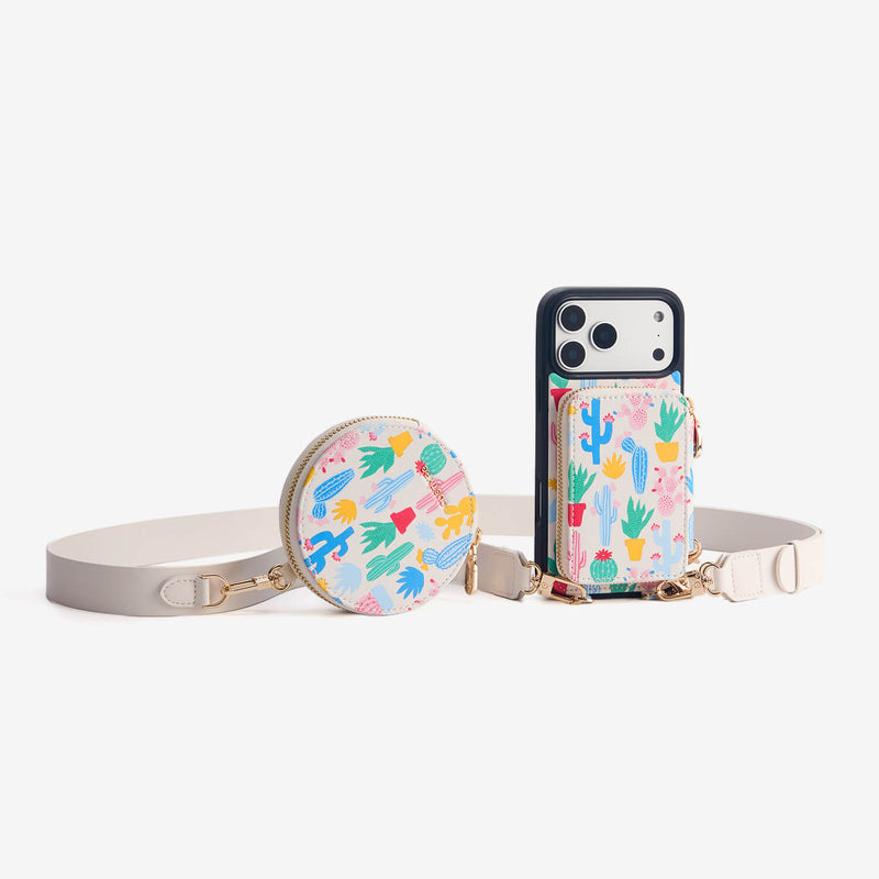 Gale Switzer -ブルームテーマ マグネット付きウォレット クロスボディ iPhoneケース