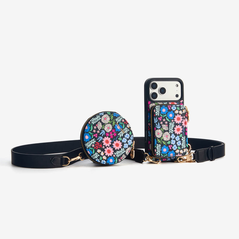 Gale Switzer -ブルームテーマ マグネット付きウォレット クロスボディ iPhoneケース